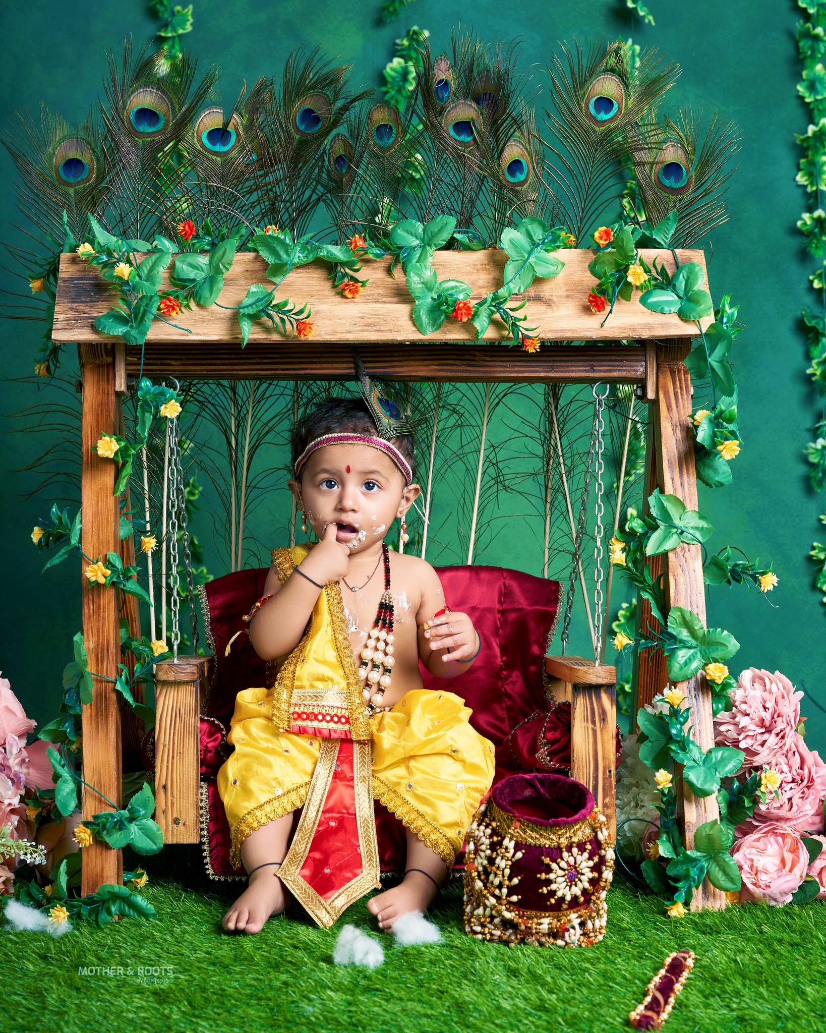 Indoor Krishna Theme Photoshoot