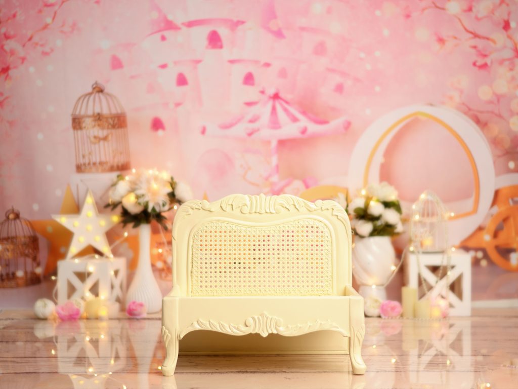 Kids Pink Theme Photoshoot Design