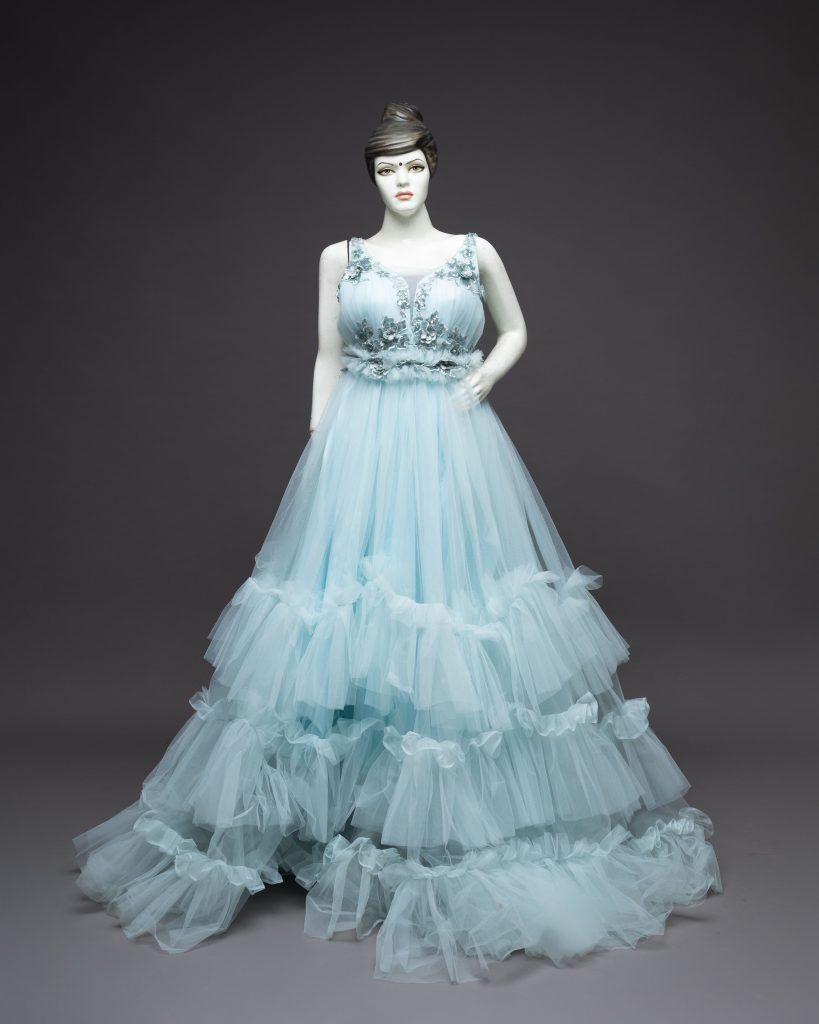 Maternity Photoshoot Light Blue Gown