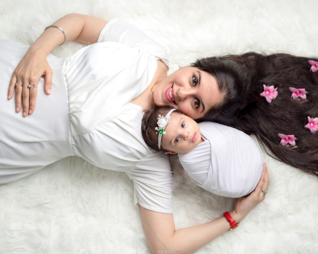 Newborn Professional Photoshoot With Mother