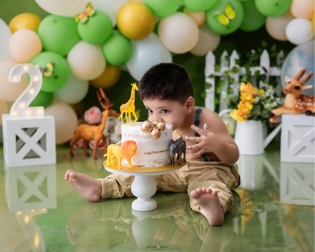 baby boy cake smash photoshoot