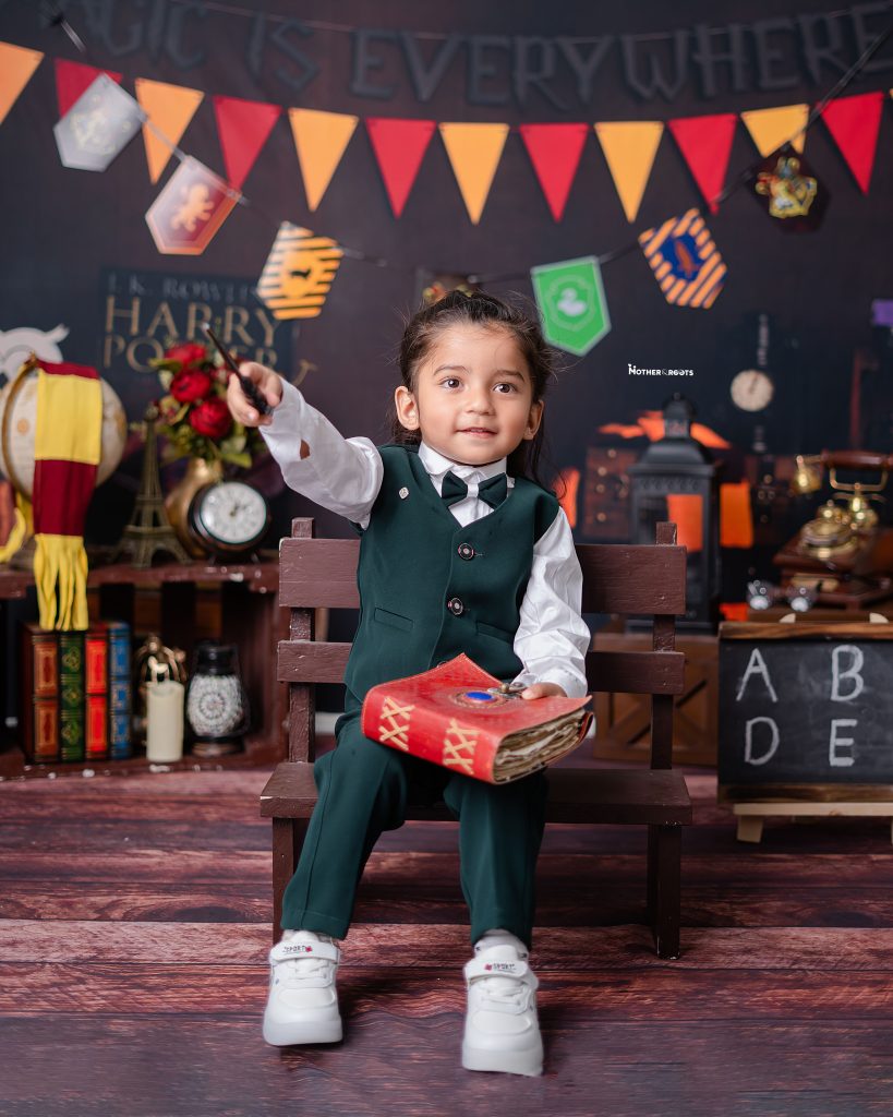 Small Kids Photoshoot While Sitting In Nagpur