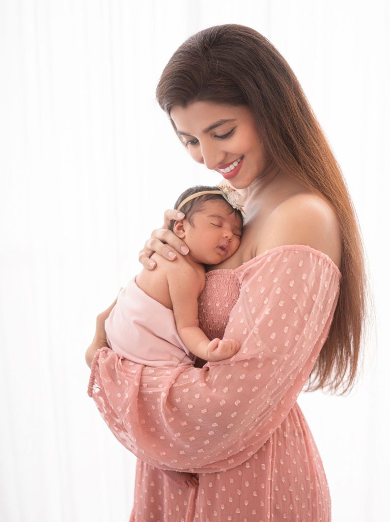 Newborn and Mother photoshoot